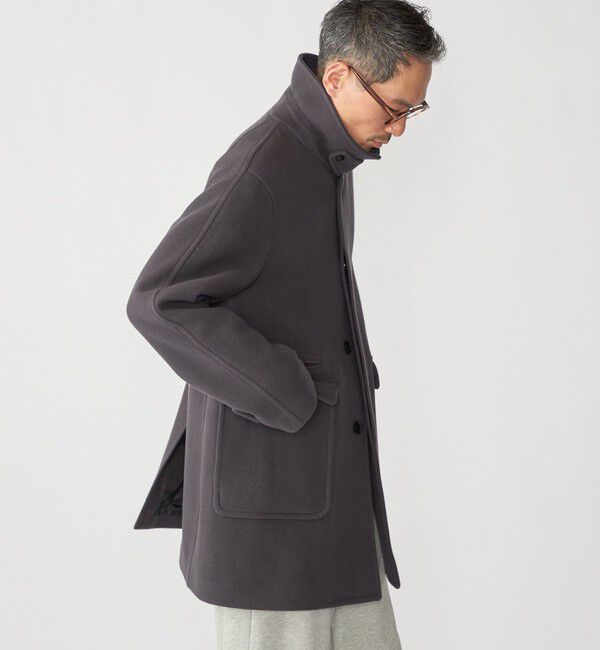 SHIPS「SHIPS: S140 ウールシルク ステンカラー コート」|ステンカラーコート|