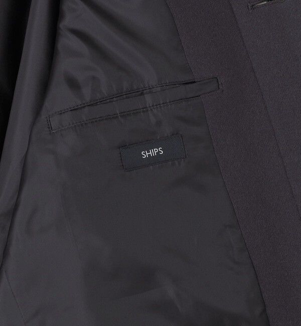 SHIPS「SHIPS: S140 ウールシルク ステンカラー コート」|ステンカラーコート|