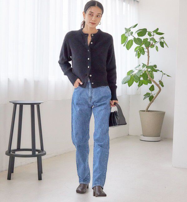 SHIPS for women「〈手洗い可能〉フォックス クルーネック ニット カーディガン」|カーディガン|