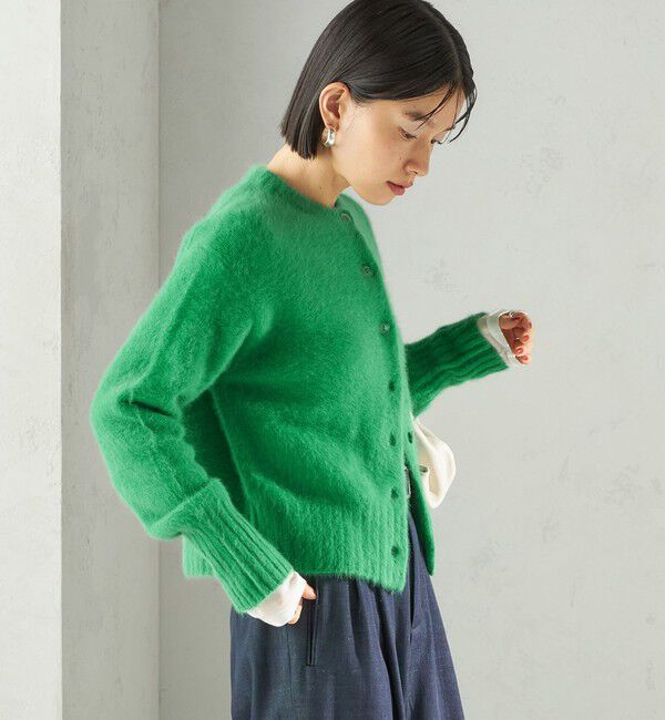 SHIPS for women「〈手洗い可能〉フォックス クルーネック ニット カーディガン」|カーディガン|