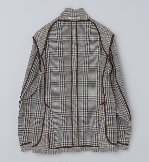 SHIPS「TAGLIATORE: コットン メッシュ グレンチェック ジャケット」|テーラードジャケット|