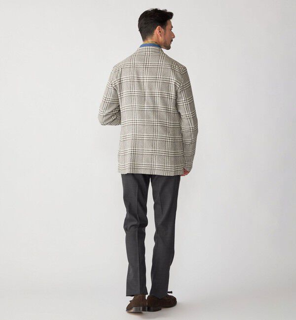 SHIPS「TAGLIATORE: コットン メッシュ グレンチェック ジャケット」|テーラードジャケット|
