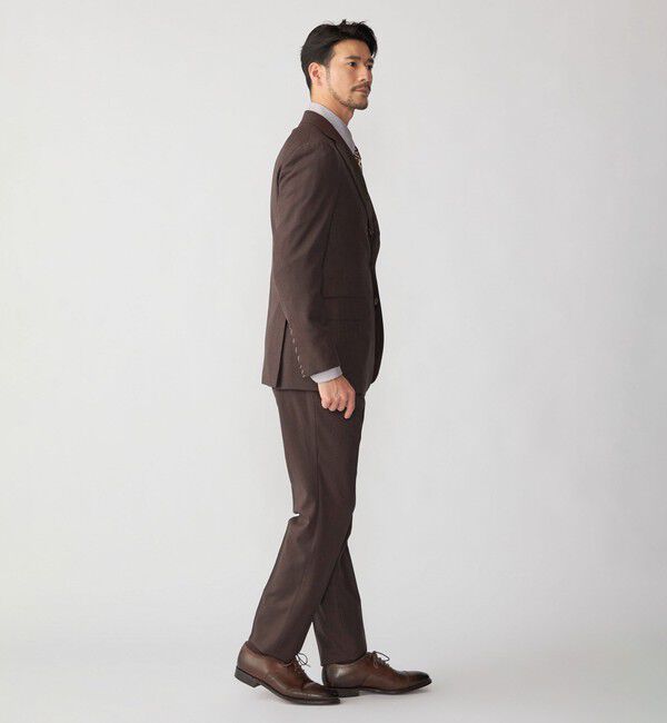SHIPS「Valditaro: ウール ブラウン ソリッド スーツ」|スーツ|
