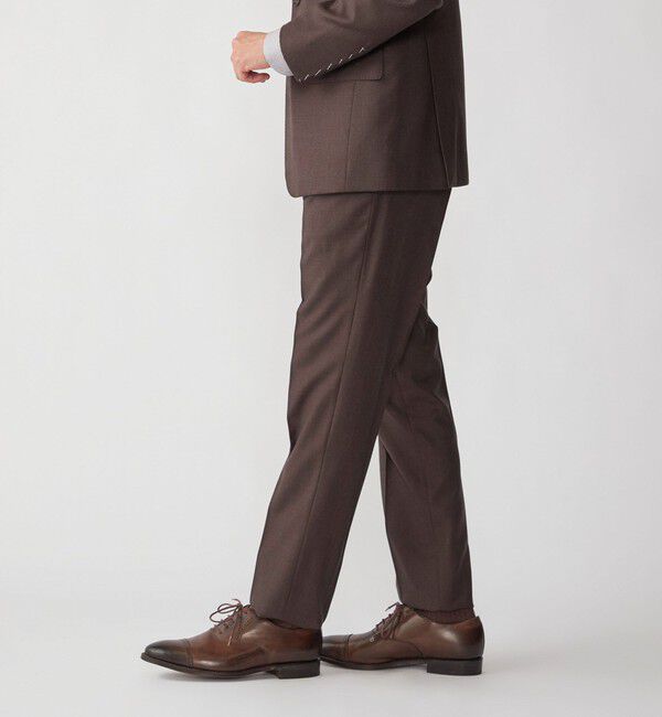 SHIPS「Valditaro: ウール ブラウン ソリッド スーツ」|スーツ|