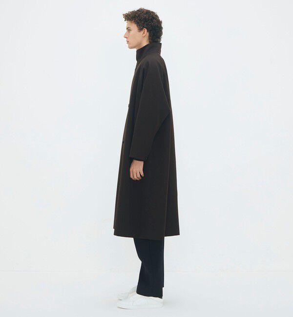 CABaN「ウールギャバジン スタンドカラーコート」|ステンカラーコート|
