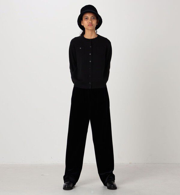 CABaN「コットンカシミヤ クルーネックカーディガン」|カーディガン|