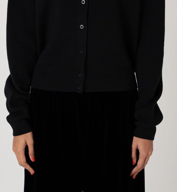 CABaN「コットンカシミヤ クルーネックカーディガン」|カーディガン|