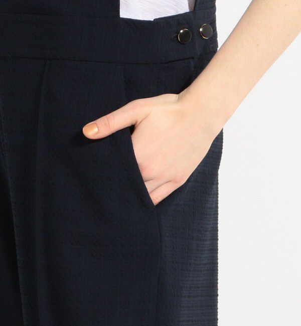 BACCA「シアサッカー カバードサロペット」|ワンピース|