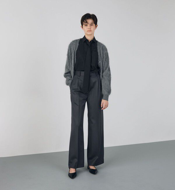 DES PRES「ピュアカシミヤファー Vネックカーディガン」|カーディガン|