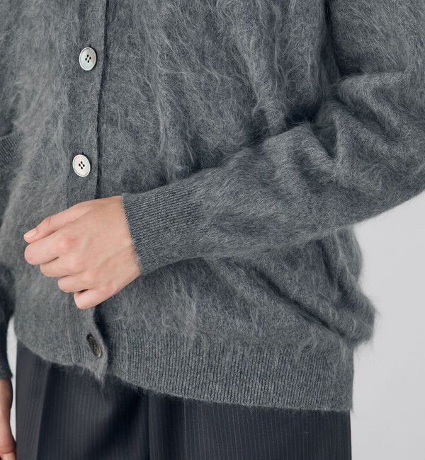 DES PRES「ピュアカシミヤファー Vネックカーディガン」|カーディガン|