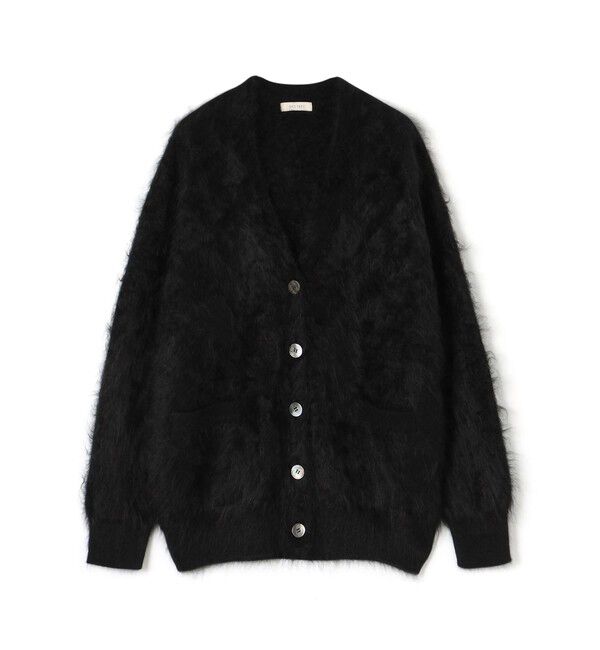 DES PRES「ピュアカシミヤファー Vネックカーディガン」|カーディガン|19 ブラック
