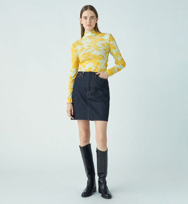 SOULEIADO「コットンプリント タートルネックプルオーバー」|Tシャツ・カットソー|