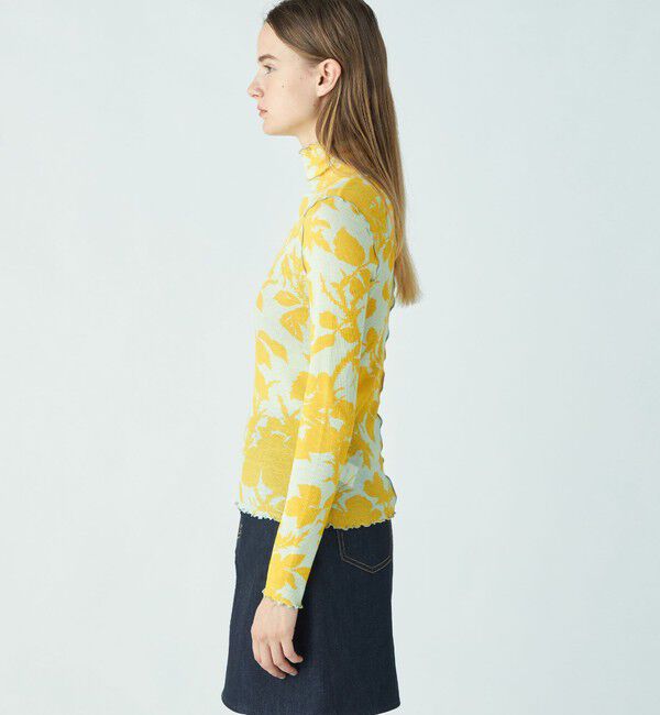 SOULEIADO「コットンプリント タートルネックプルオーバー」|Tシャツ・カットソー|