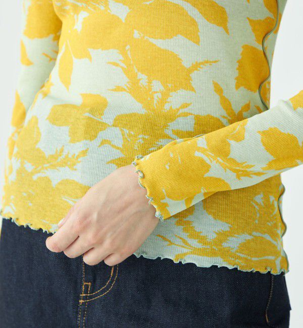 SOULEIADO「コットンプリント タートルネックプルオーバー」|Tシャツ・カットソー|