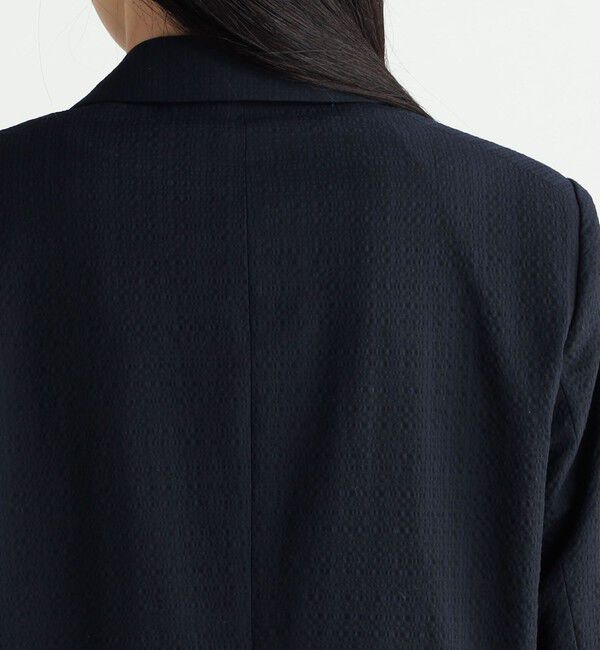 BACCA「シアサッカー オーバーシングルジャケット」|テーラードジャケット|