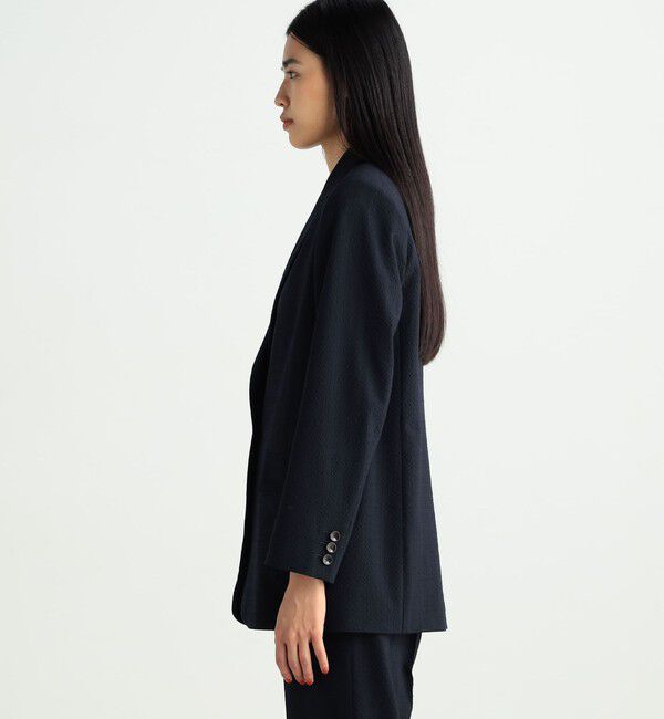 BACCA「シアサッカー オーバーシングルジャケット」|テーラードジャケット|