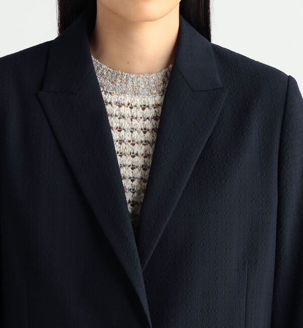 BACCA「シアサッカー オーバーシングルジャケット」|テーラードジャケット|