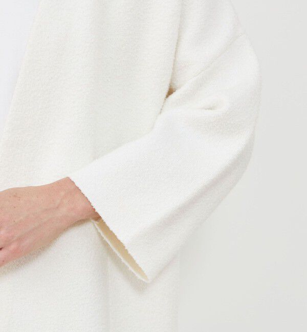 GALERIE VIE「ブークレダブルフェイス カラーレスジャケット」|ノーカラージャケット|