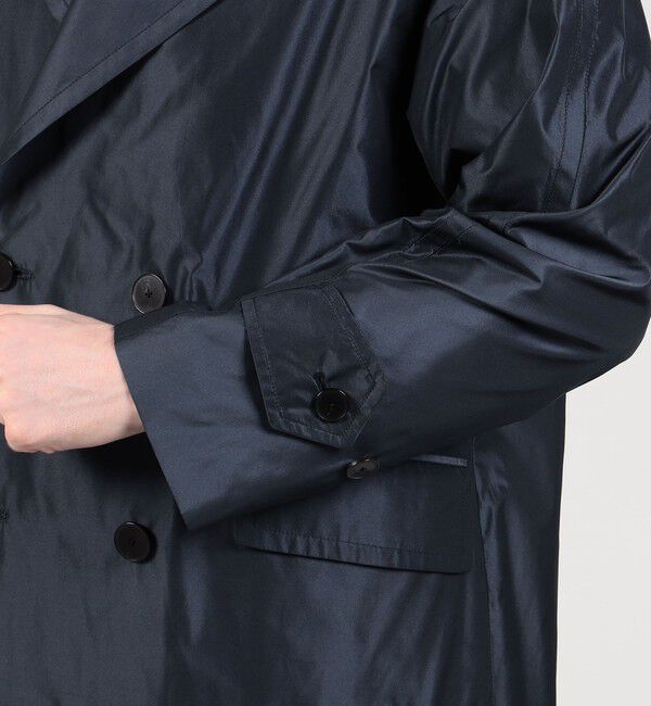 TOMORROWLAND MENS「ポリエステルタフタ ダブルブレステッド4Bコート」|ピーコート|
