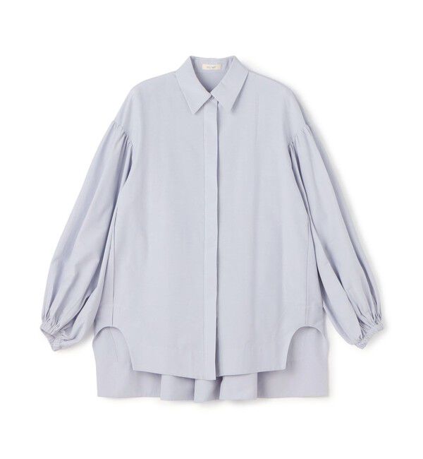 DES PRES「コットンシルクポプリン タックチュニックシャツ」|シャツ・ブラウス|15 グレー