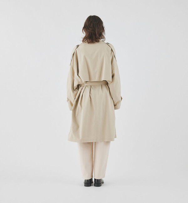 GALERIE VIE「ノンマーセライズドコットンギャバジン ボリュームトレンチコート」|トレンチコート|