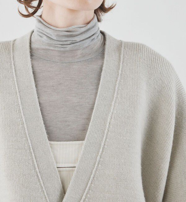 GALERIE VIE「ウーステッドダブルフェイス Vネックカーディガン」|カーディガン|