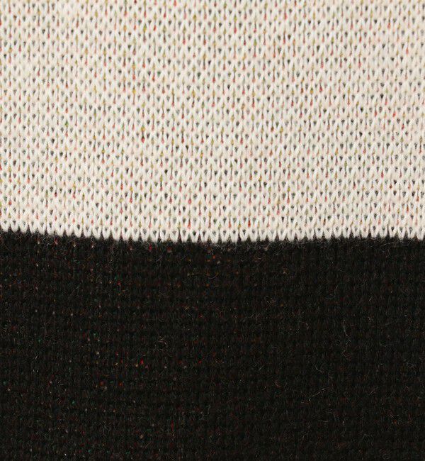 CABaN「CABaN コットンカシミヤジャカード JAZZ BORDER SAX クルーネックプルオーバー」|ニット・セーター|