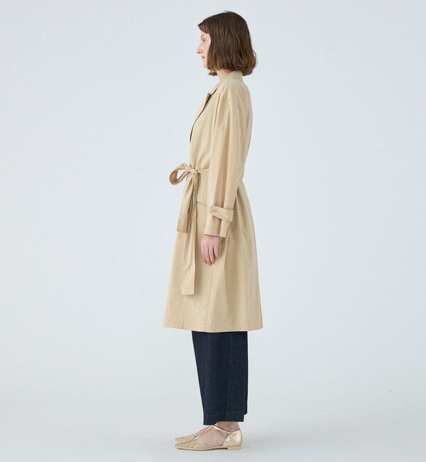 MACPHEE「ウォーターレぺレントタフタ ベルテッドコート」|チェスターコート|