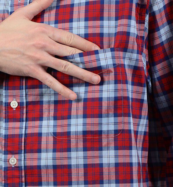 TOMORROWLAND MENS「コットンポプリン チェックシャツ」|シャツ・ブラウス|