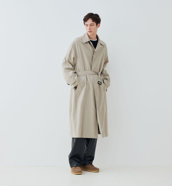 GALERIE VIE「ピーチクロス バルカラーコート」|ステンカラーコート|