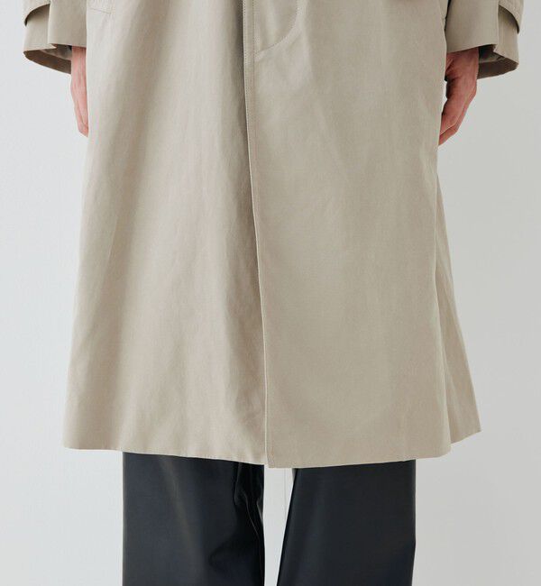 GALERIE VIE「ピーチクロス バルカラーコート」|ステンカラーコート|