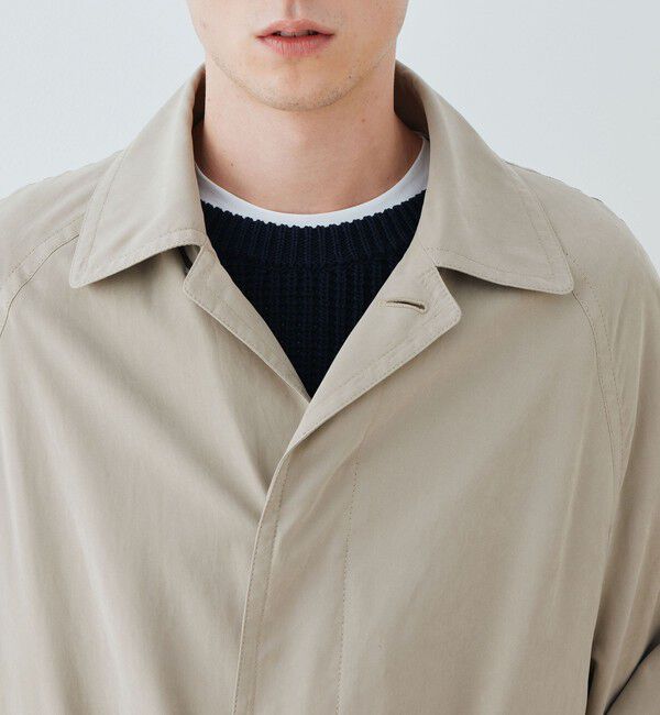 GALERIE VIE「ピーチクロス バルカラーコート」|ステンカラーコート|