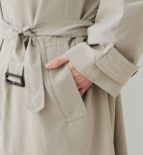 GALERIE VIE「ピーチクロス バルカラーコート」|ステンカラーコート|