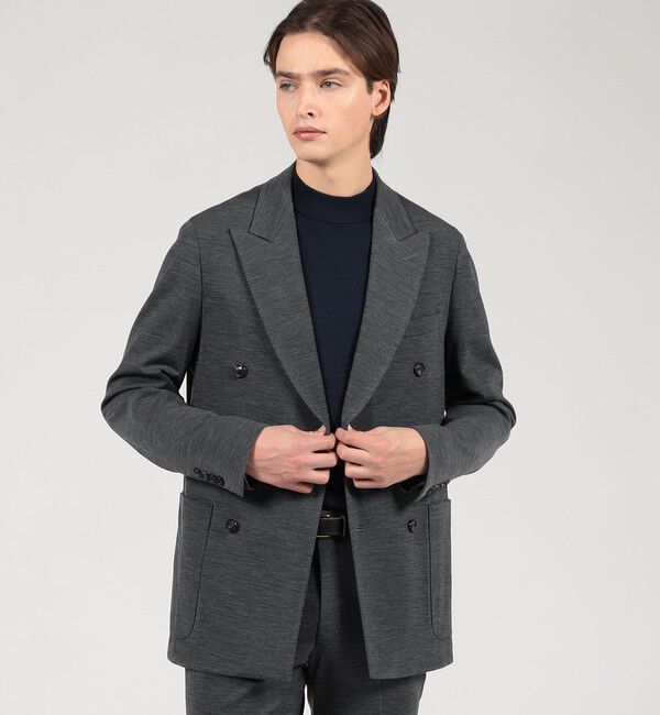 TOMORROWLAND MENS「ウールナイロン  ダブルブレステッド6Bジャケット DONDY」|テーラードジャケット|