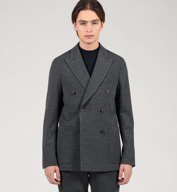 TOMORROWLAND MENS「ウールナイロン  ダブルブレステッド6Bジャケット DONDY」|テーラードジャケット|