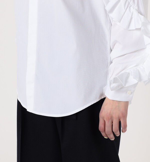 TOMORROWLAND BUYING WEAR「BOURRIENNE DRAMA フリルシャツ」|シャツ・ブラウス|