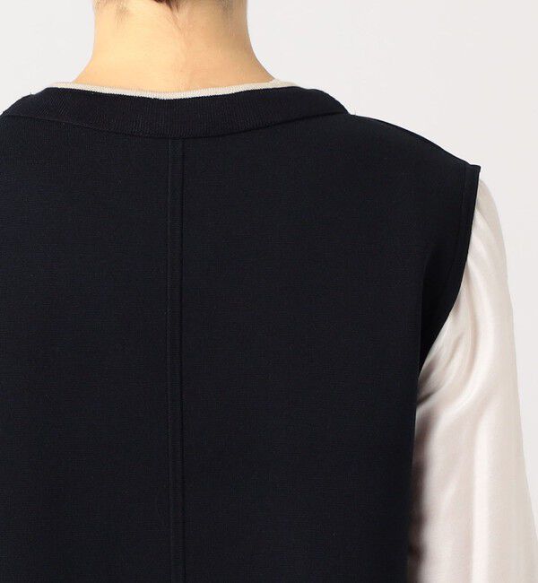 Ballsey「ニットコンビダブルクロス パッチポケットワンピース」|ワンピース|