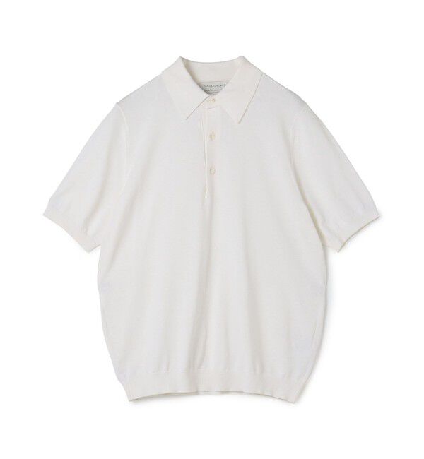 TOMORROWLAND MENS「TOMORROWLAND tricot シルクコットン ニットポロシャツ SESIA」|ニット・セーター|11 ホワイト