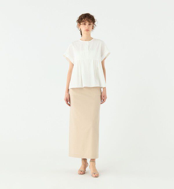 Ballsey「ボーダーサッカー サックブラウス」|シャツ・ブラウス|