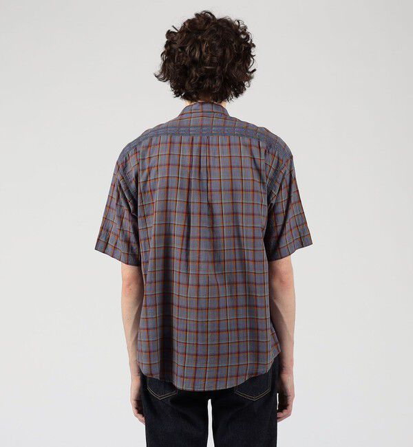 TOMORROWLAND MENS「インドコットン カスリチェック ハーフスリーブシャツ」|シャツ・ブラウス|