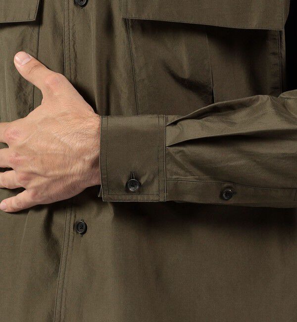 TOMORROWLAND MENS「コットンシルク ダブルポケット シャツブルゾン」|シャツ・ブラウス|