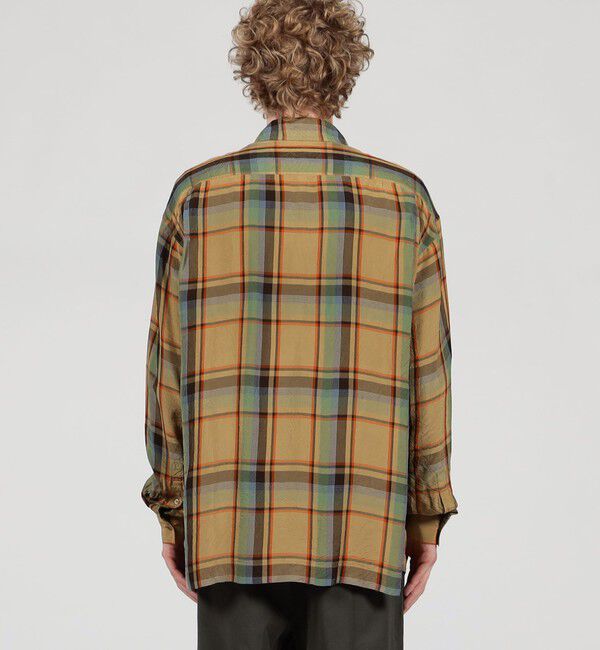TOMORROWLAND MENS「レーヨン ダブルポケット チェックシャツ Lyria」|シャツ・ブラウス|