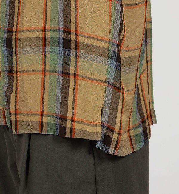 TOMORROWLAND MENS「レーヨン ダブルポケット チェックシャツ Lyria」|シャツ・ブラウス|