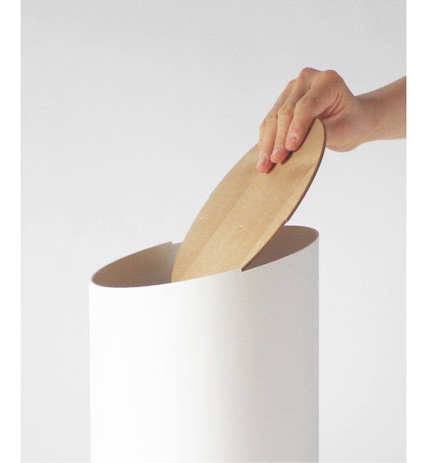 journal standard Furniture「【MOHEIM/モヘイム】 SWING BIN S スイングビン 蓋つき ゴミ箱 木目 蓋」|ダストボックス|