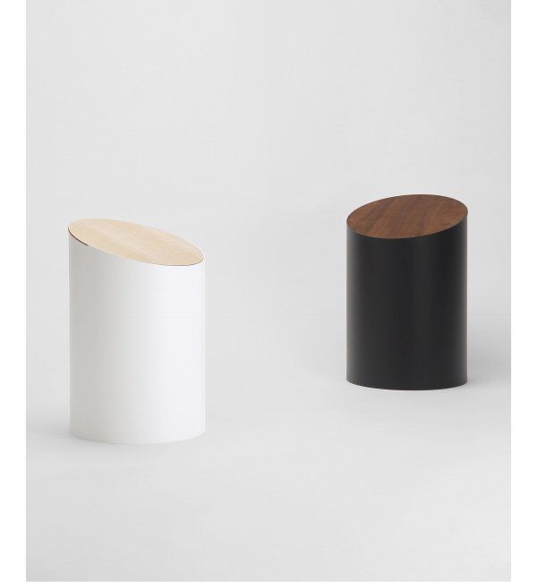 journal standard Furniture「【MOHEIM/モヘイム】 SWING BIN S スイングビン 蓋つき ゴミ箱 木目 蓋」|ダストボックス|