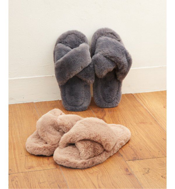 journal standard Furniture「SLIPPER FUR　フェイクファー スリッパ　ルームシューズ」|ルームシューズ|