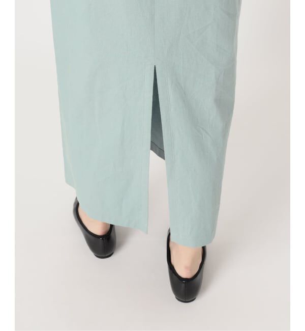 SLOBE IENA「《WEB限定/追加》リネンレーヨンノースリーブナローワンピース」|ワンピース|