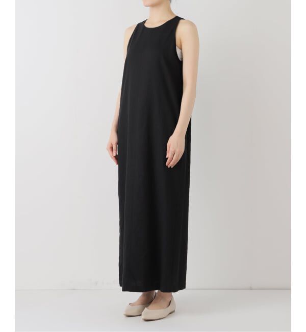 SLOBE IENA「《WEB限定/追加》リネンレーヨンノースリーブナローワンピース」|ワンピース|