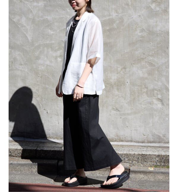 SLOBE IENA「《WEB限定/追加》リネンレーヨンノースリーブナローワンピース」|ワンピース|