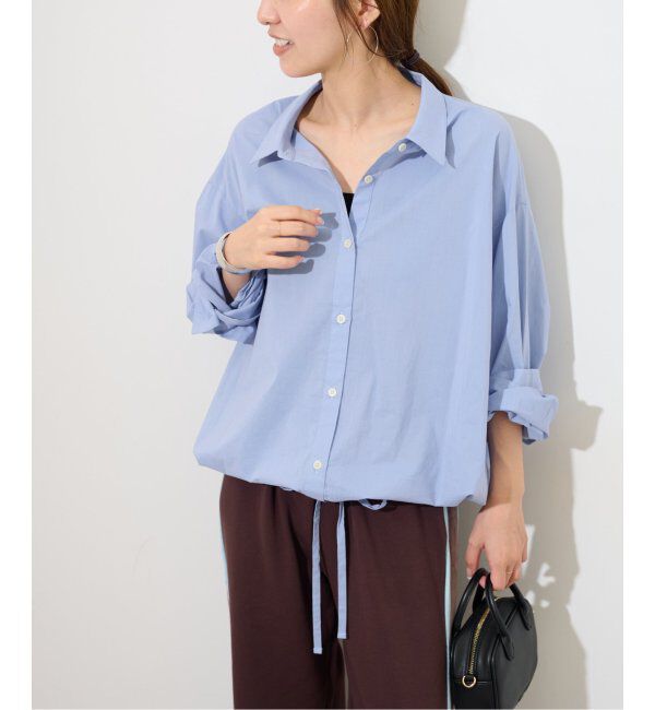 JOURNAL STANDARD relume「ドロストヘムシャツ」|シャツ・ブラウス|サックスブルー